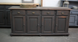 Dressoir / keukenkast industrieel black