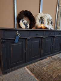 Dressoir Xl vintage old wood black