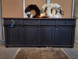 Dressoir Xl vintage old wood black