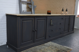 Grote dressoir kast vintage black