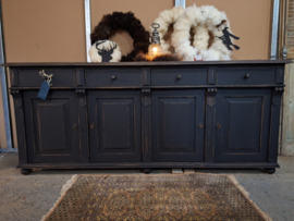 Dressoir Xl vintage old wood black
