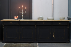 Dressoir groot vintage old kabinet  black