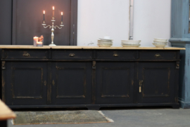 Dressoir groot vintage old kabinet  black