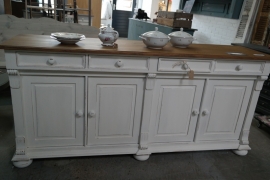 Dressoir / keukenkast wit brocante