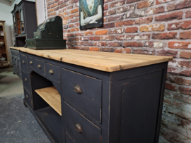 Toonbank XXL hout vintage industrieel
