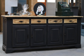 Dressoir eiken black vintage industrieel