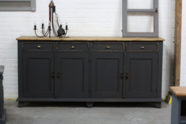 Dressoir / keukenkast warm black industrieel stoer