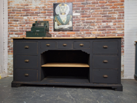 Toonbank XXL hout vintage industrieel