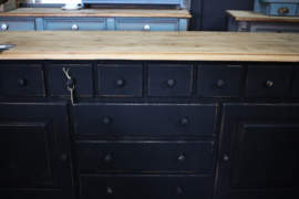 Apothekerskast / dressoir industrieel black