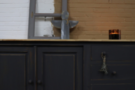 Grote dressoir kast vintage black
