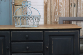 Tv kast vintage industrieel black