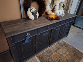 Dressoir Xl vintage old wood black