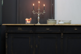 Dressoir groot vintage old kabinet  black