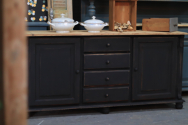 Dressoir '' Amsterdam '' vintage industrieel zwart