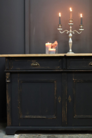 Dressoir groot vintage old kabinet  black