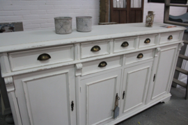 Dressoir/ keukenkast old white brocante