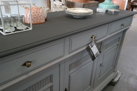 Dressoir/keukenkast grijs en warm black