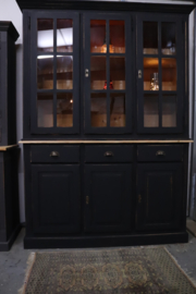 Vitrinekast XL *grachtenpand* vintage black
