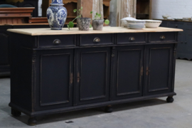 Dressoir vintage ''grachtenhuisje'' industrieel black