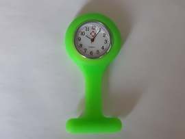 Horloge voor verpleegkundigen met siliconen hanger LIME