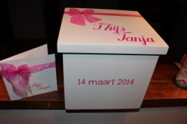 Trouwkist Thijs en Tanja