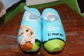 Geboorteklompjes voor Sam