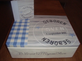 geboortekist voor Sven
