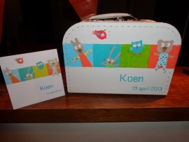 Geboorte koffertje voor Koen