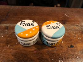 Tandendoosje en haarlokdoosje Evan