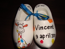 Geboorteklompjes voor Vincent