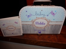 Geboorte koffertje voor Hidde