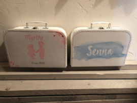 Geboortekoffertjes Myrthe en Senna