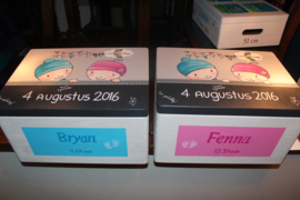 Geboortekisten Bryan en Fenna