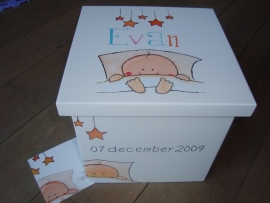 geboortekist voor Evan