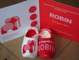 Geboorteklompjes voor Robin