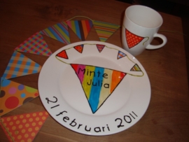 Geboorteservies voor Minte