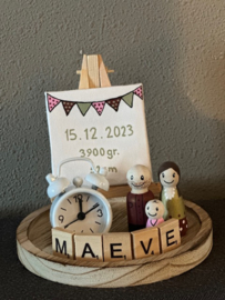 Kraamstolp / geboortestolp Maeve