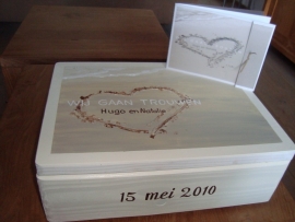 Trouwkist voor Hugo en Natalie