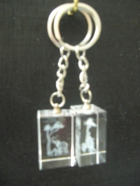 Sleutelhanger kristal Olifant
