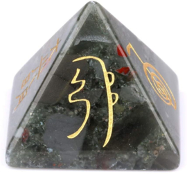 Spiritual Healing Reiki Pyramid African Bloodstone.