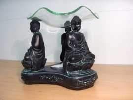 Boeddha op lotus zwart