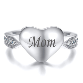 Urn ring Love Heart size 8.