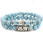 Turquoise kralen Boeddha armband