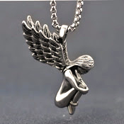 Angel Girl Titanium Pendant