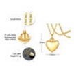 Heart Urn Necklaces, Gold plated.