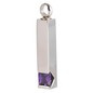 Ashouder Pendant Cube, purple Gemstone.