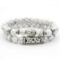 Howliet kralen Boeddha armband.