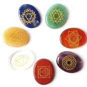 Chakra Healing stones ovaal