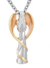 Angel Pendant Ashouder Zilver & Goud.