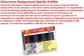Gütermann Naaigarenset Sparkly 4x100m